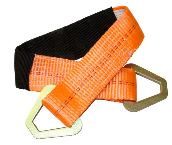 2" x 24" tow strap with 10K triangular lashing ring