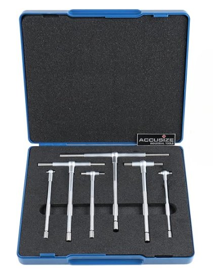 Accusize 6-Piece Telescoping Gage Set, 5/16 in to 6 in Range
