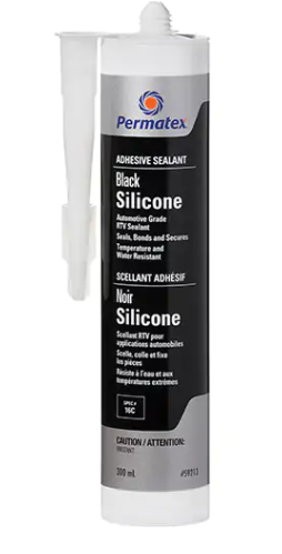 Permatex RTV Adhesive Sealant, 300 ml, Cartridge, Black