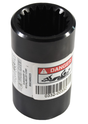 Involute splined coupling 21SP 3" SP O.D. 1.375" - 3" Length
