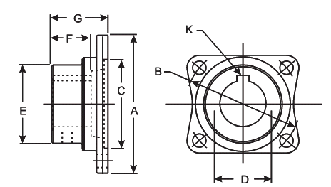 1000/1110 series Companion Flange 1-1-653