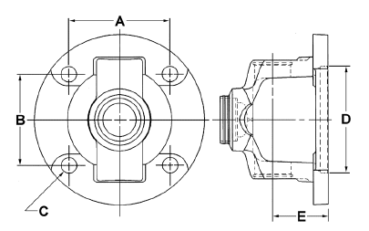 1350 Series Double Cardan CV Flange Yoke 3-83-3281X