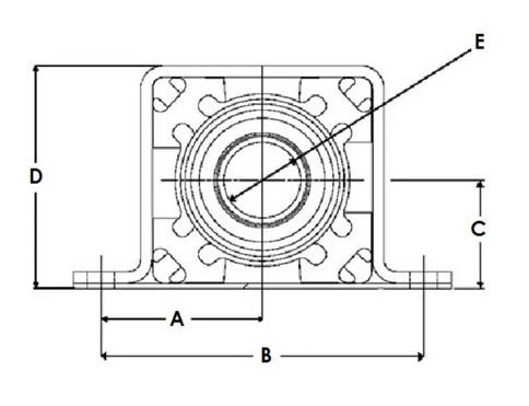 AAM 40007042 Drive Shaft Center Support Bearing
