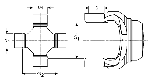 1310WJ Series U-Joint 5-260X