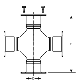 1760 Series Bearing Plate style U-Joint 5-407X
