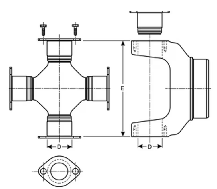 1610 Series Bearing Plate style U-joint 5-279X