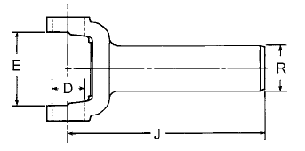 3R series Transmission Slip Yoke N3R-3-9131X