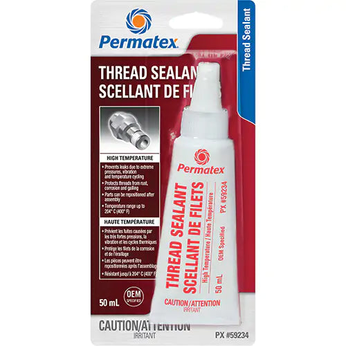 High Temperature Thread Sealant, Bottle, 50 ml, -54° C - 204° C/-65° F - 400° F
