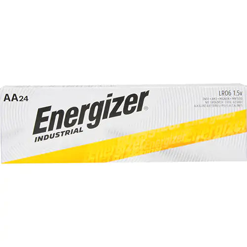 Alkaline Industrial Batteries, AA, 1.5 V Box of 24