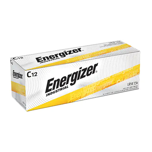 Alkaline Industrial Batteries, C, 1.5 V Box of 12