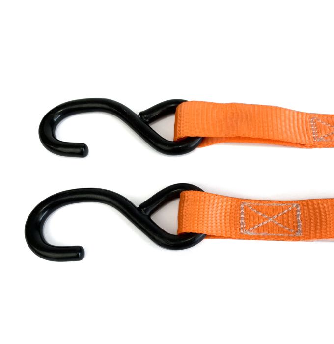 1" x 20' ratchet strap with 880 lbs S-hook SMARTOW