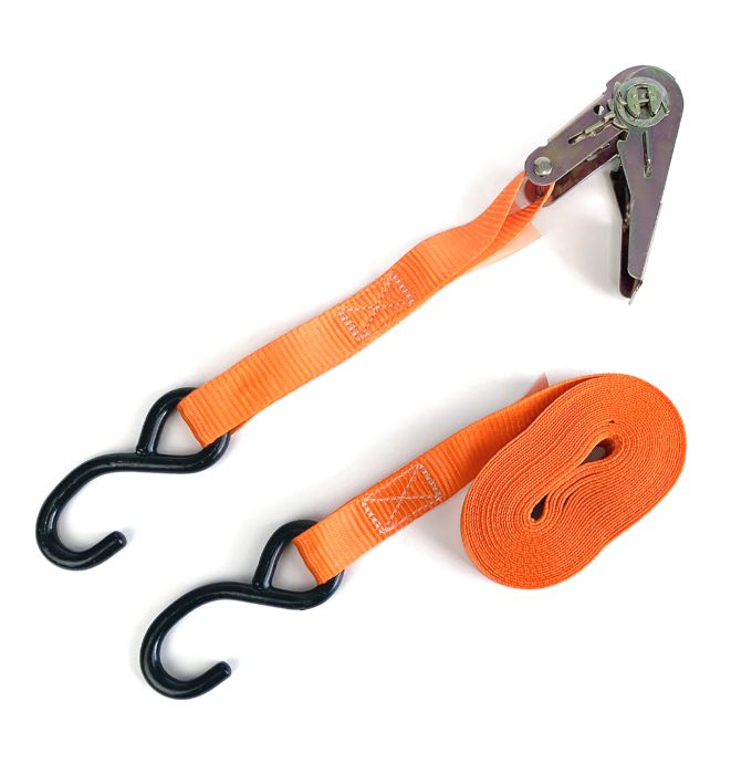 1" x 20' ratchet strap with 880 lbs S-hook SMARTOW