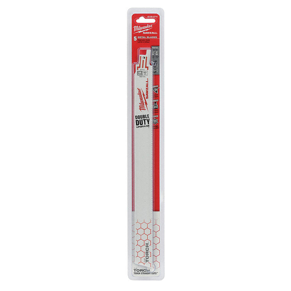 The Torch™ Sawzall® Blade, Bi-Metal, 10 TPI, 12" L x 1" W