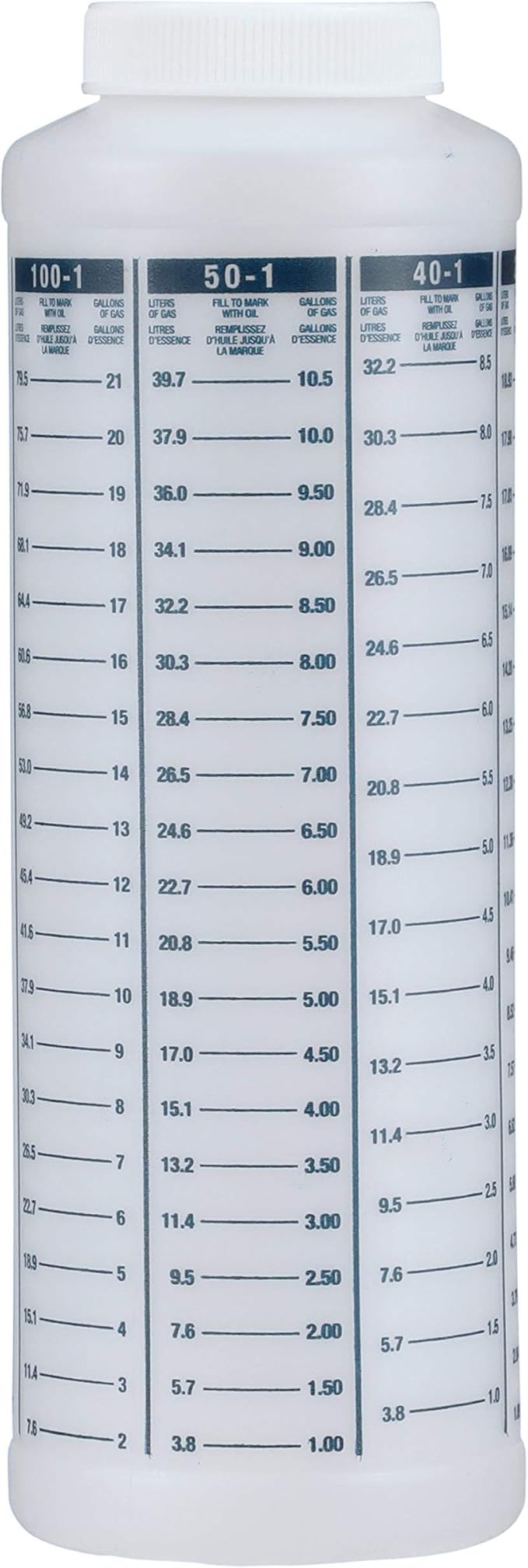 Wide Mouth Mixing Bottle Marine Fuel/ 2 stroke