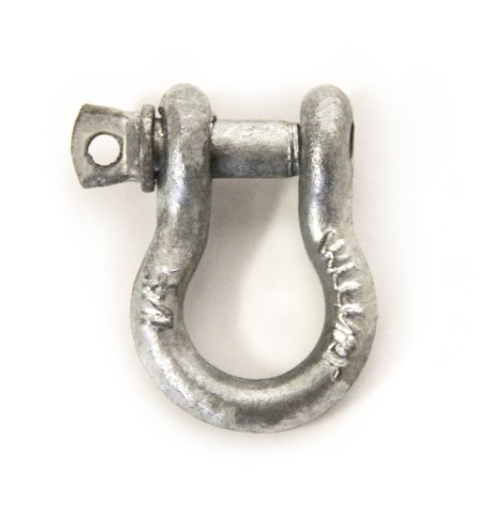 1/4" 1102 lbs galvanized screw pin anchor shackle