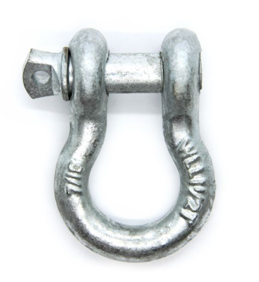 7/16" 3306 lbs galvanized screw pin anchor shackle