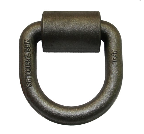 3/4" x 4 1/4" x 4 1/2" 26.5K weld-on tie-down ring