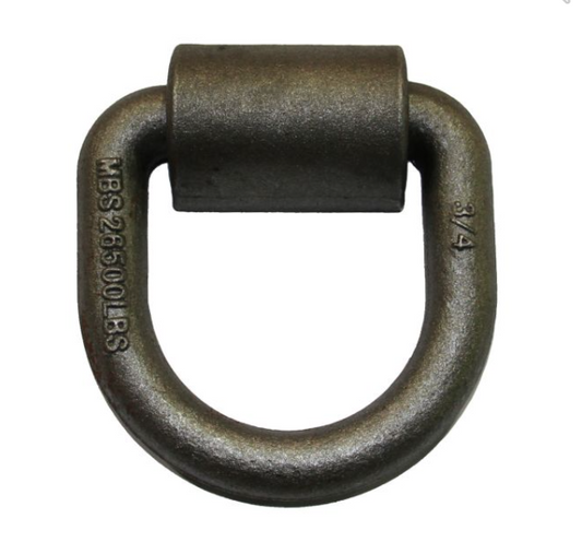 3/4" x 4 1/4" x 4 1/2" 26.5K weld-on tie-down ring