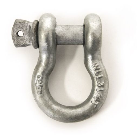 5/8" 7165 lbs galvanized screw pin anchor shackle