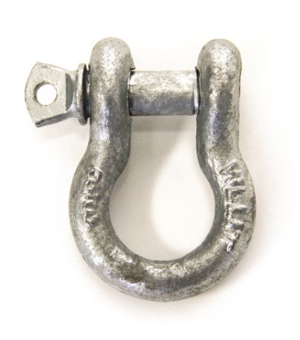 3/8" 2204 lbs galvanized screw pin anchor shackle