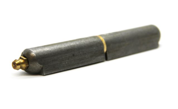 5/8" x 4" greasable steel hinge with brass pin