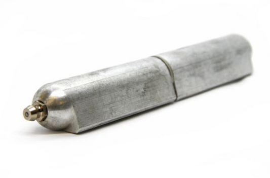 5/8" x 4" greasable aluminum hinge with stainless steel pin