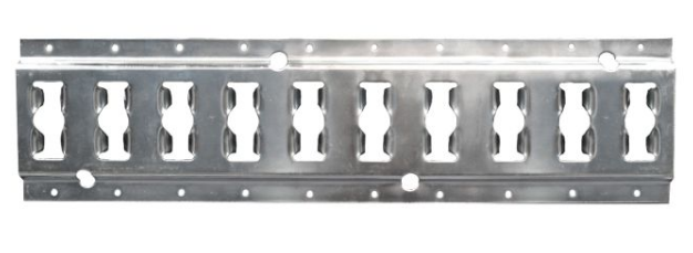 2.5mm x 10' galvanized horizontal track E+0 serie