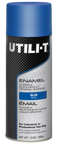 UTILI-T™ General Purpose Enamel Spray Paint, Blue, Gloss, 10 oz./283 g, Aerosol Can