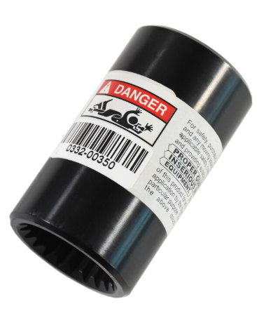 Involute splined coupling 21SP 3" SP O.D. 1.375" - 3" Length