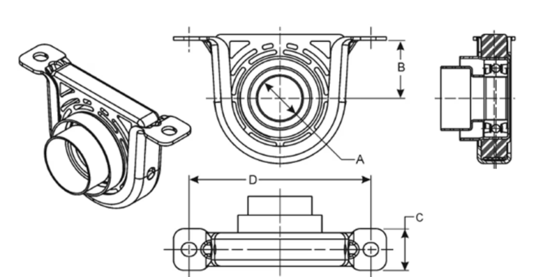 SPL55-CENTRE BEARING SPI212031-1X