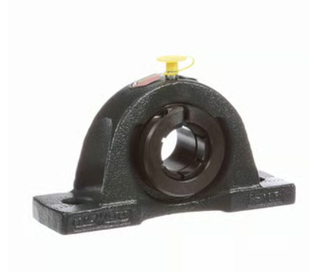 SEALMASTER NP-19T Pillow Block Ball Bearing Unit - 2-Bolt Base, 1-3/16 in Bore, Cast Iron Material, Standard Duty, Non-Expansion Bearing (Fixed)