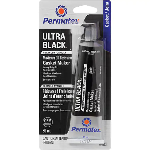 Ultra Black® Gasket Maker, Tube, Black 80ML