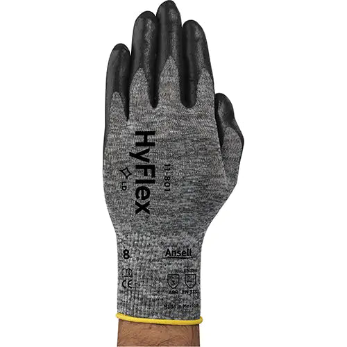 Hyflex® 11-801 Gloves, 10/X-Large, Foam Nitrile Coating, 15 Gauge, Nylon Shell