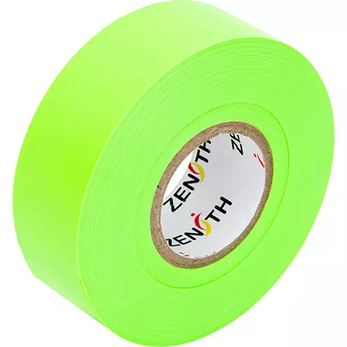 Flagging Tape, 1.1875" W x 164' L, Fluorescent Green