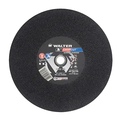 Chopcut™ Cut-Off Wheel, 14" x 3/32", 1" Arbor, Type 1, Aluminum Oxide, 4400 RPM